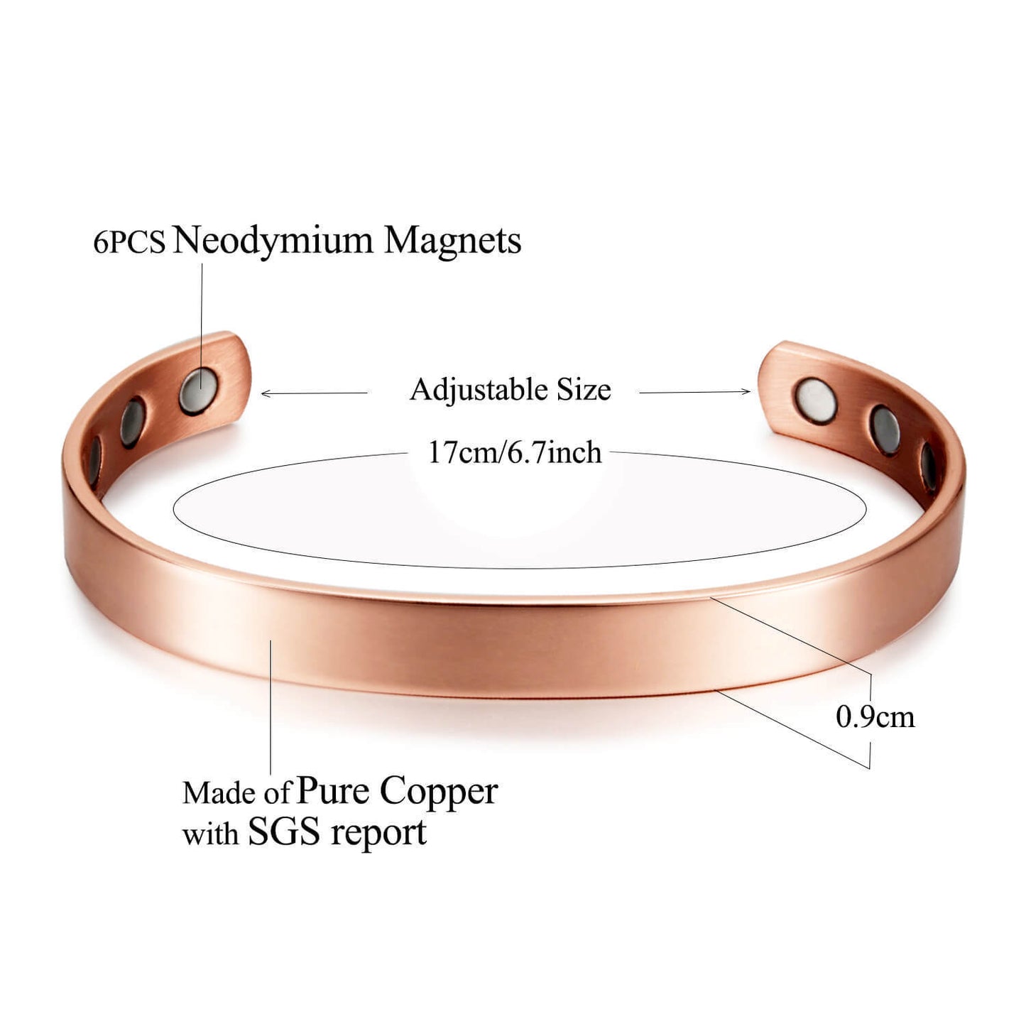 Pure Copper Magnetic Health Bracelet