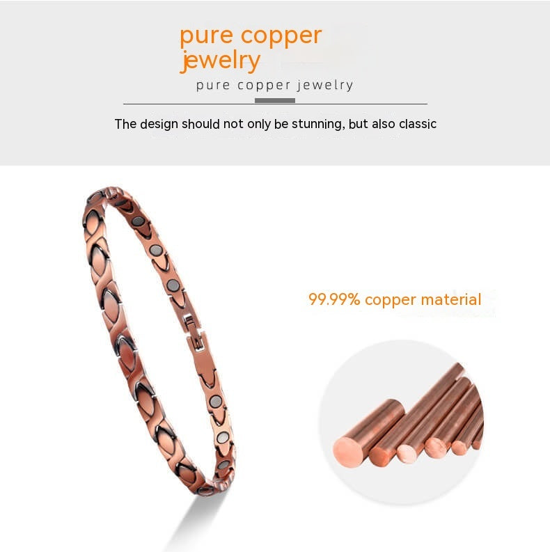 Pure Red Copper Magnetic Bracelet