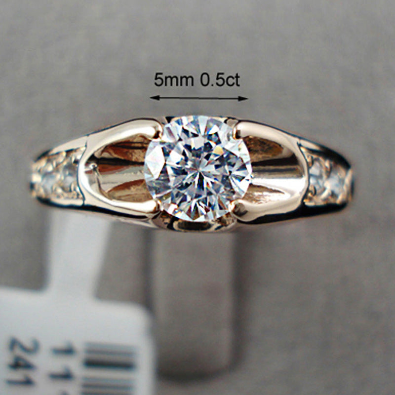 Copper Plating Zirconium Ring