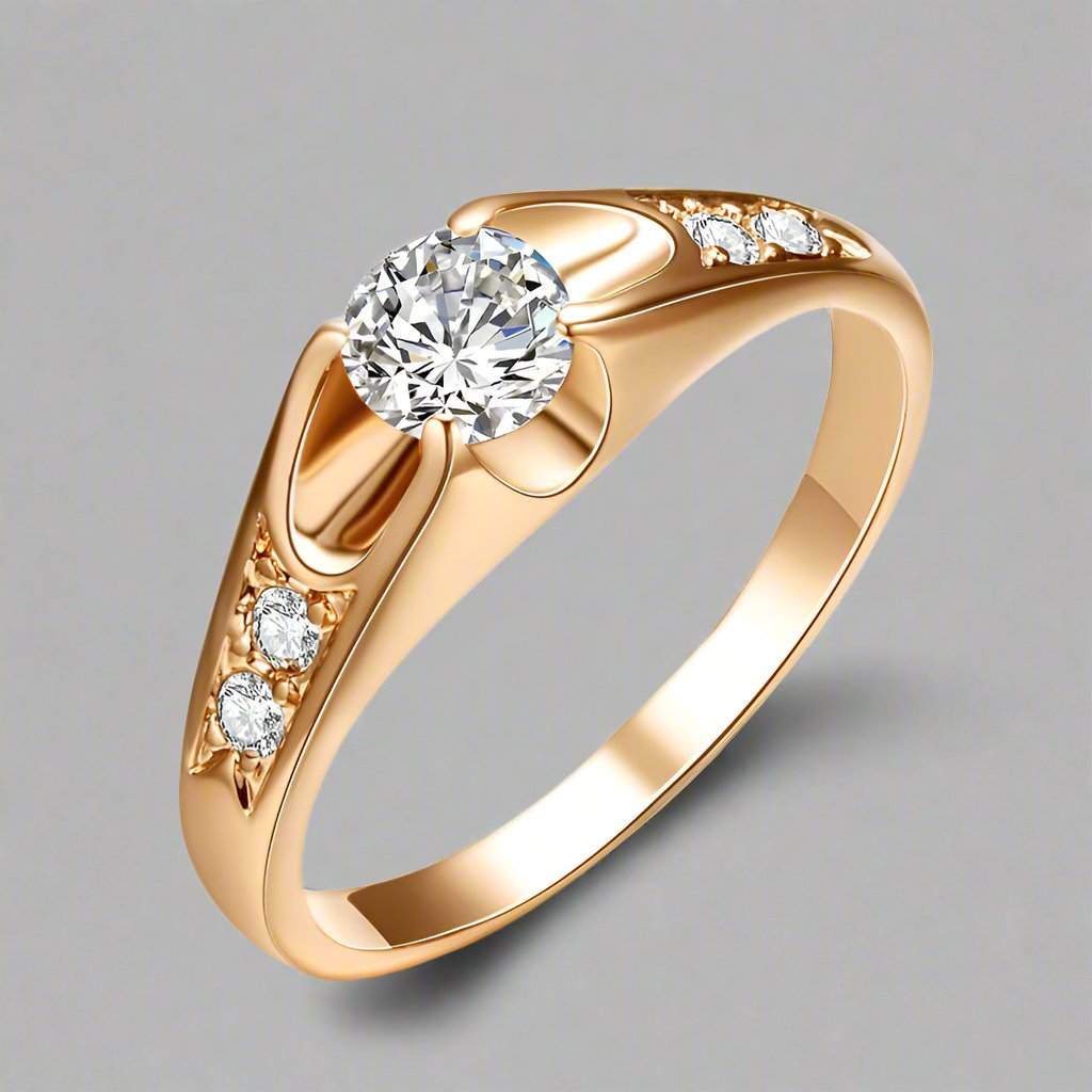 Copper Plating Zirconium Ring