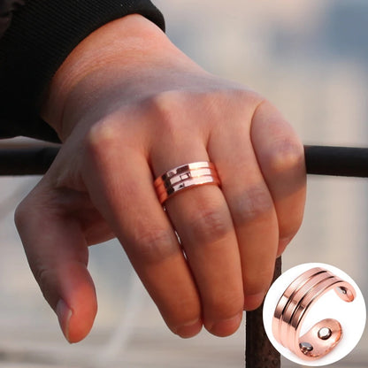 Fashion Red Copper Magnetic Ring