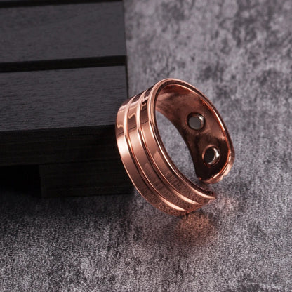 Fashion Red Copper Magnetic Ring