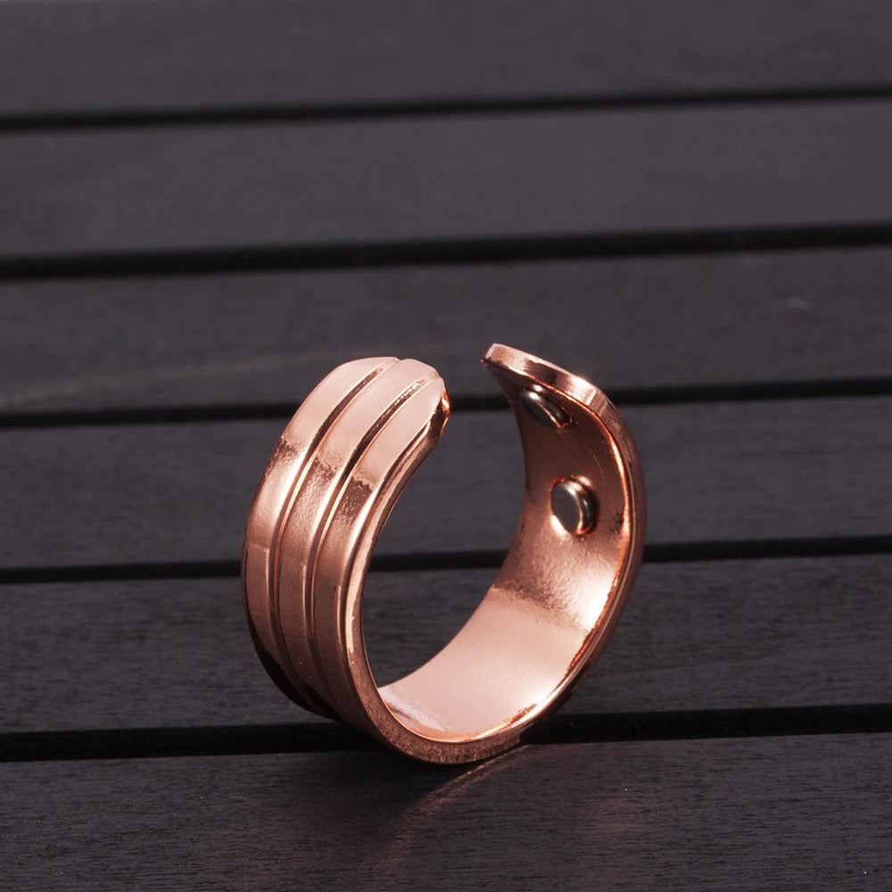 Fashion Red Copper Magnetic Ring